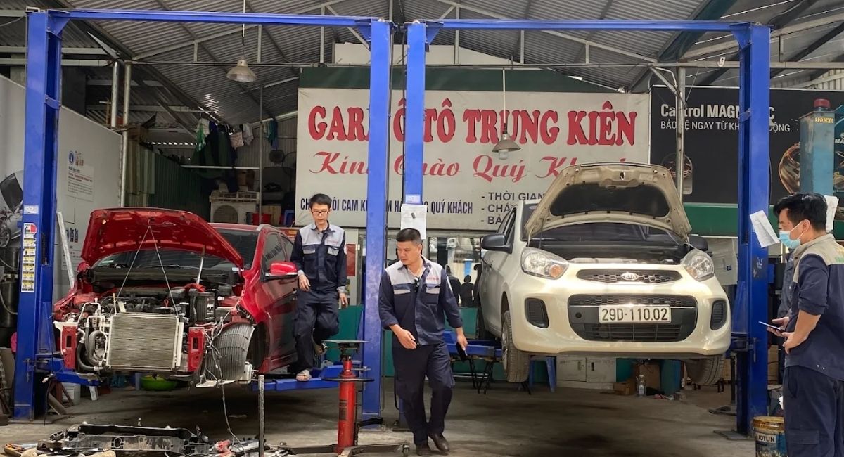 Gara sửa chữa ô tô Trung Kiên