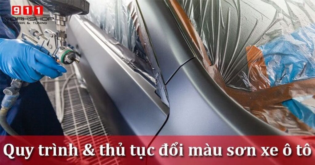 Thủ tục đổi màu sơn xe ô tô