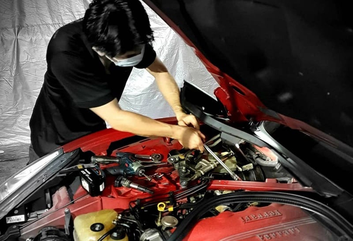 Gara sửa chữa xe Ferrari Hà Nội giá rẻ 