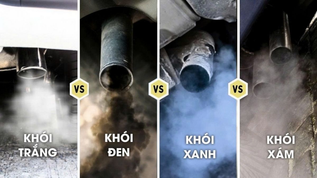 màu khói xe ô tô bất thường