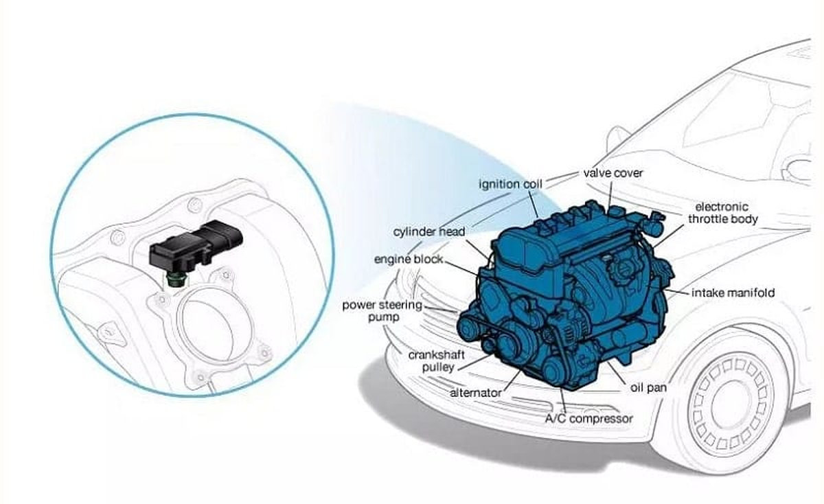 Cảm Biến Áp Suất Khí Nạp Ô Tô