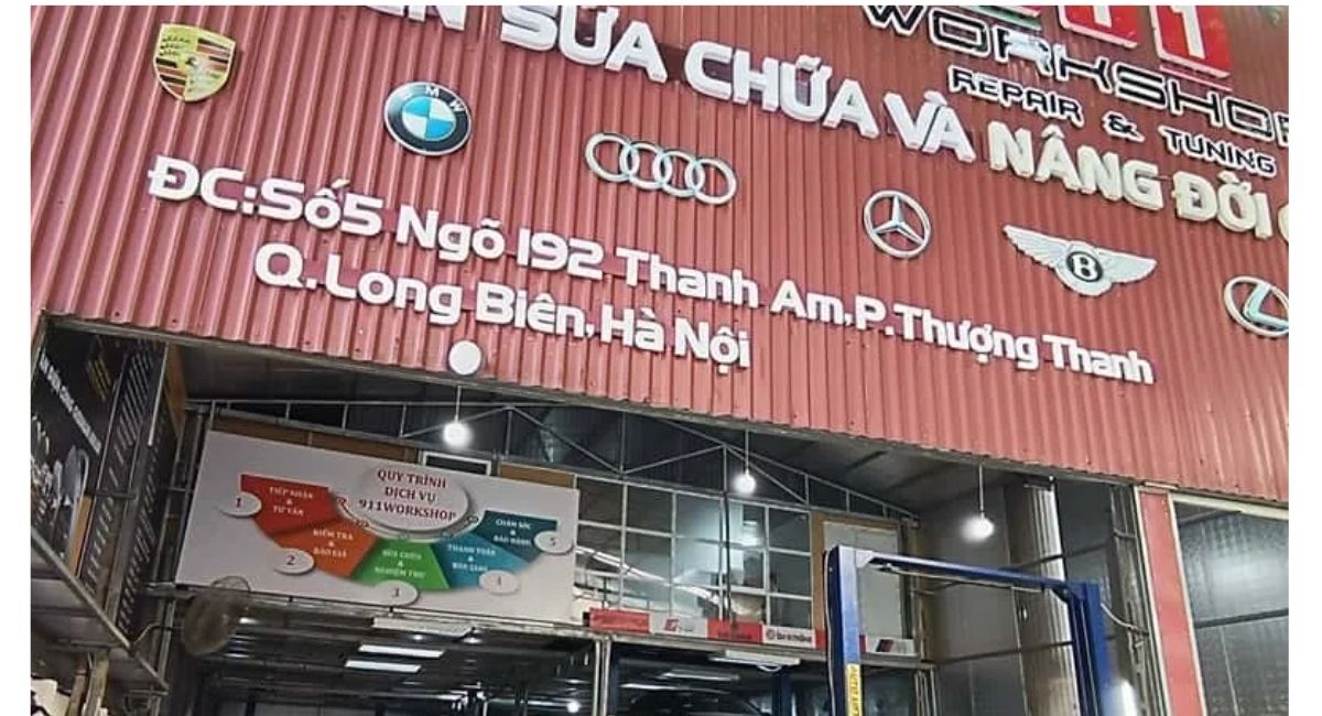 Gara sửa chữa ô tô uy tín tại Long Biên