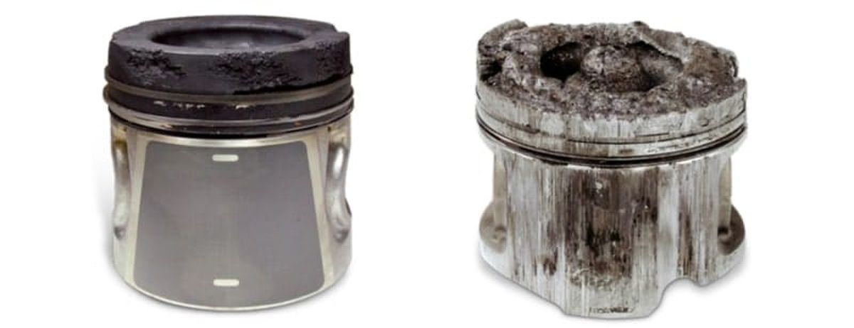 Piston ô tô bị hỏng