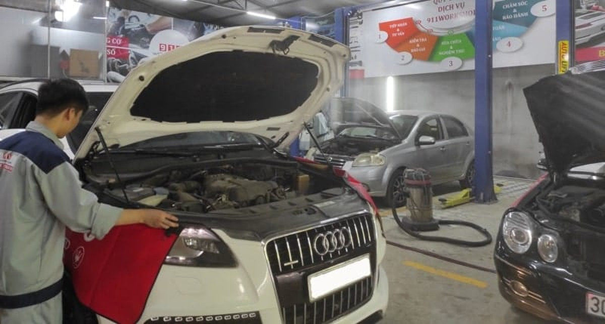 Gara bảo dưỡng sửa chữa xe Audi q7 tại Hà Nội