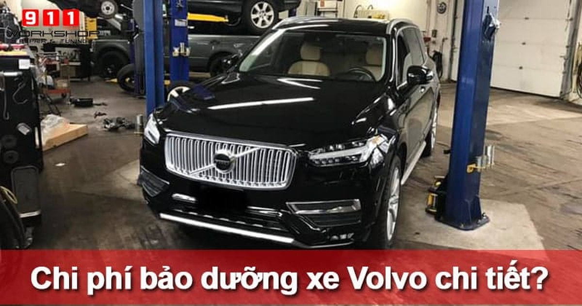 Chi phí bảo dưỡng xe Volvo