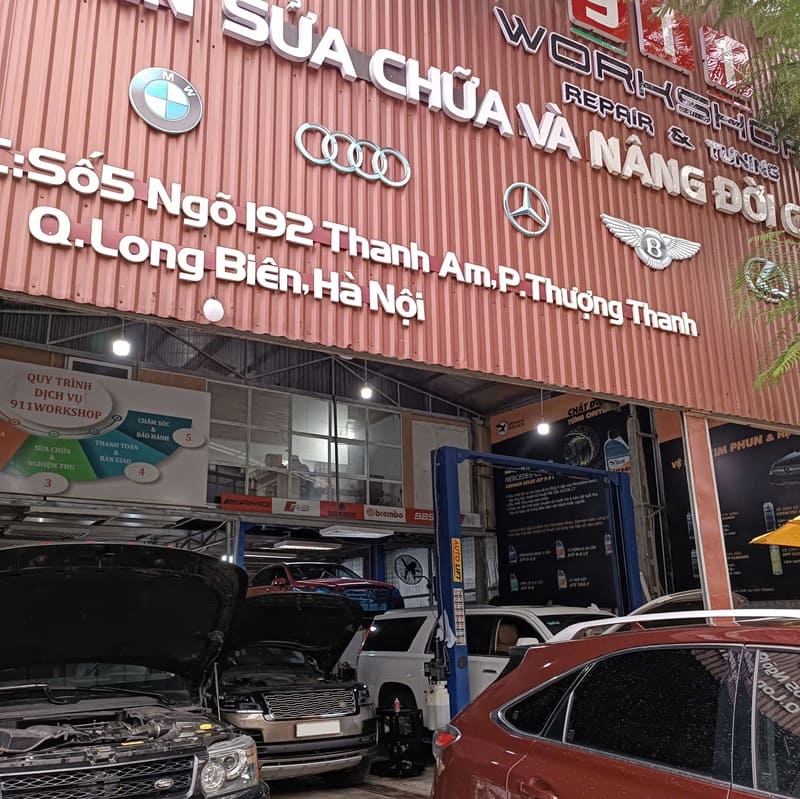 đặt lịch hẹn bảo dưỡng ô tô tại 911 workshop hà nội