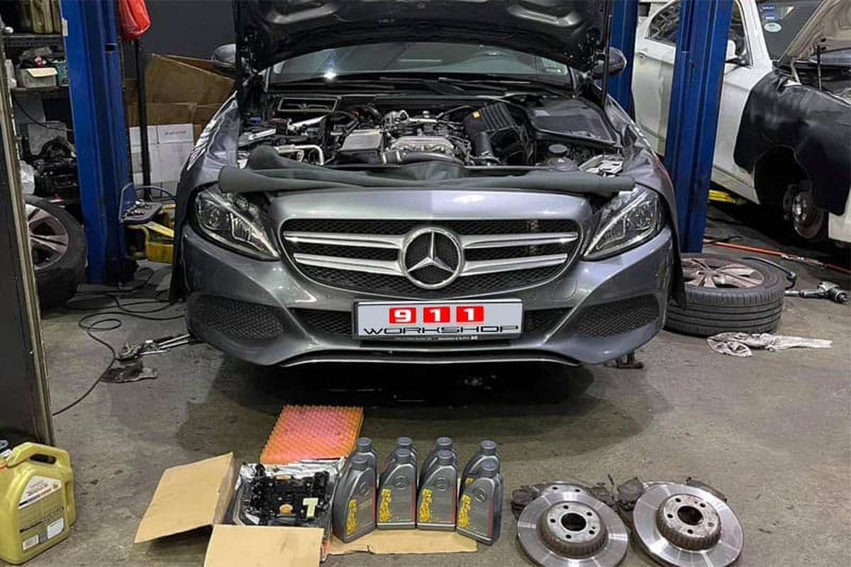 gara chuyên sửa chữa xe mercedes